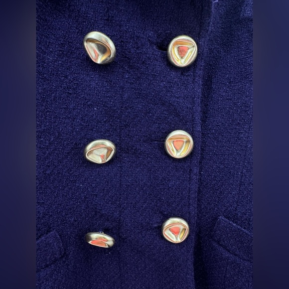 Vintage Richard Carriere France for Saks FA Wool Tweed Silk Lined Blazer Sz 8 - Picture 2 of 9